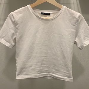 Zara cropped tshirt